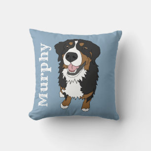 Cojín Decorativo Perro de Montaña de Berna Personalizado