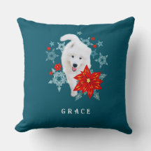 Perro de Navidades furtivos Samoyed personalizado