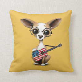 Cojín Decorativo Perro de perrito de la chihuahua que toca la