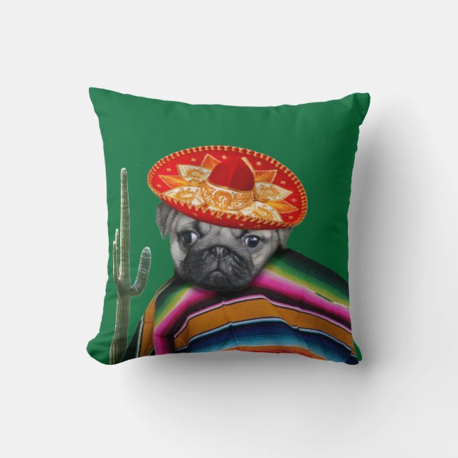 Cojín Decorativo Perro de puerco mexicano (Anverso)