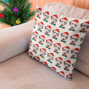 Cojín Decorativo Perro de raza dálmata Navidad