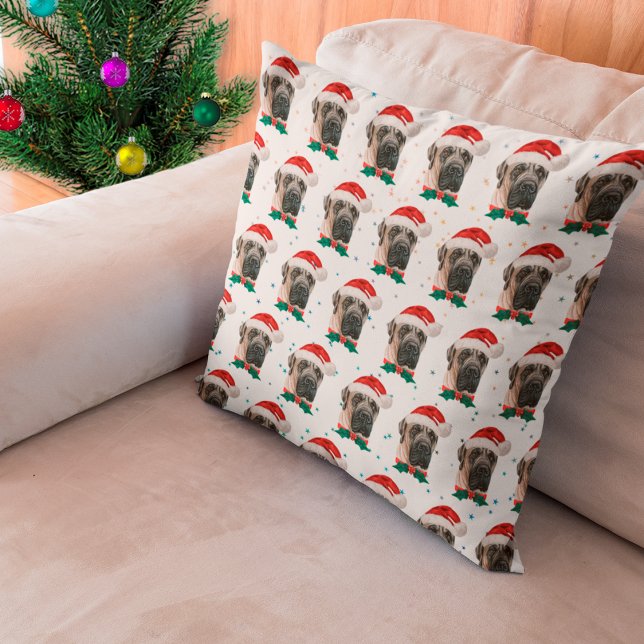 Cojín Decorativo Perro de raza Mastín Inglés Navidad (Subido por el creador)
