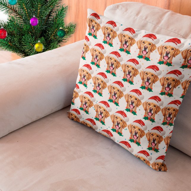 Cojín Decorativo Perro de raza Retriever Dorado Navidad (Subido por el creador)