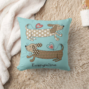 Cojín Decorativo Perro de salchicha Dachshund Cushion de lanzamient
