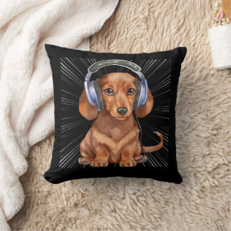 Cojín Decorativo Perro de Weiner Dachshund divertido