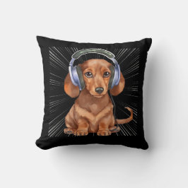 Cojín Decorativo Perro de Weiner Dachshund divertido