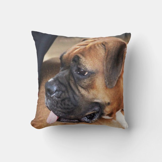 Cojín Decorativo Perro del boxeador (Anverso)