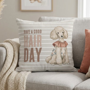 Cojín Decorativo Perro divertido Poodle Doodle elegante