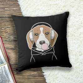 Cojín Decorativo Perro escalofriante con Bubblegum Cute Gracioso Be