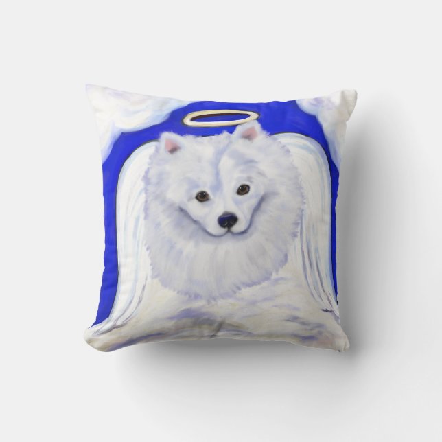 Cojín Decorativo Perro Esquimal Americano Ángel (Anverso)