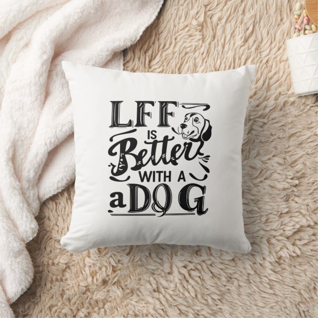 Cojín Decorativo Perro Felicidad Pillow (Manta)