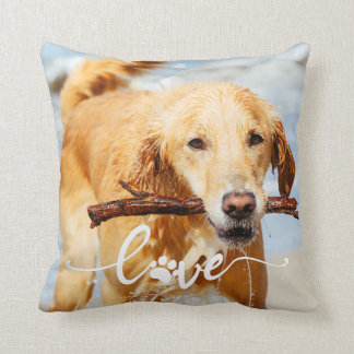Cojín Decorativo Perro Fotografía Pillow, Perro Mom