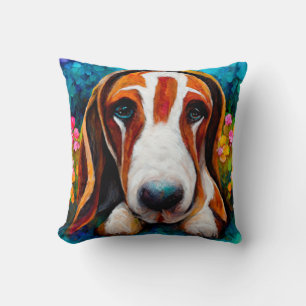 Cojín Decorativo Perro heound básico lindo almohadón