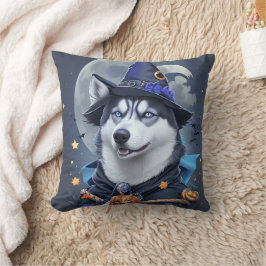 Cojín Decorativo Perro Husky Encantado: Magnífico Delight Halloween