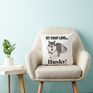 Cojín Decorativo Perro Husky Siberiano Mascota Husky Siberiano