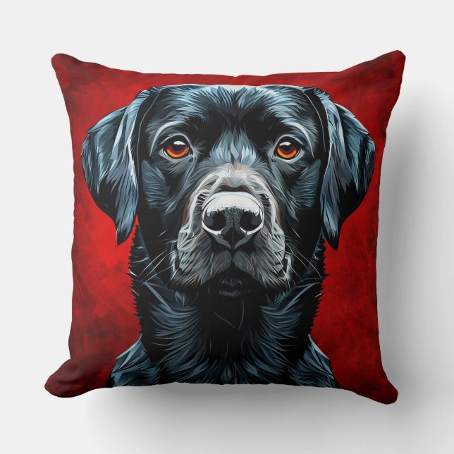 Cojín Decorativo Perro labrador adorable (Anverso)