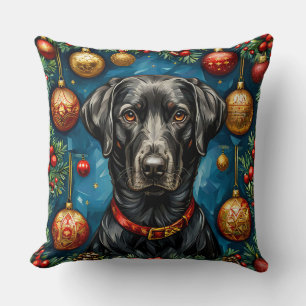 Cojín Decorativo perro labrador de Navidad