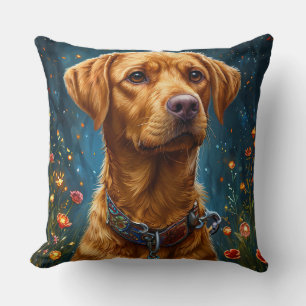 Cojín Decorativo perro labrador de Navidad