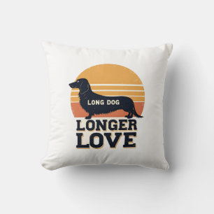 Cojín Decorativo Perro Largo Amor Más Largo Vintage Dachshund Atard