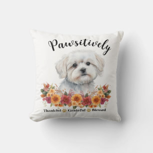 Cojín Decorativo Perro lindo agradecido bendito adorable