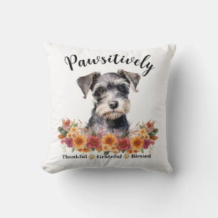 Cojín Decorativo Perro lindo agradecido bendito positivamente