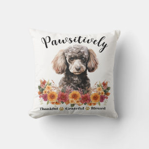 Cojín Decorativo Perro lindo agradecido bendito positivamente