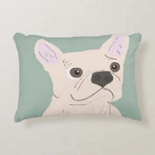 Cojín Decorativo Perro Lindo, Azul Polvoriento
