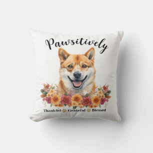 Cojín Decorativo Perro lindo bendito agradecido positivamente