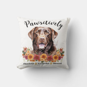 Cojín Decorativo Perro lindo bendito agradecido positivamente