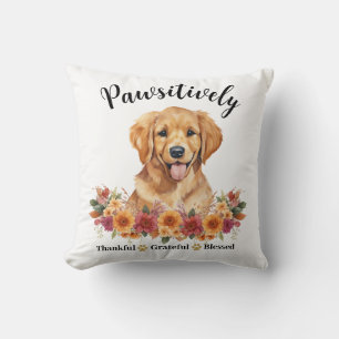 Cojín Decorativo Perro lindo bendito agradecido positivamente