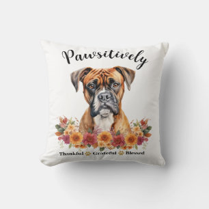 Cojín Decorativo Perro lindo bendito agradecido positivamente