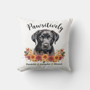 Cojín Decorativo Perro lindo bendito agradecido positivamente