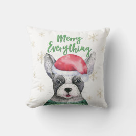 Cojín Decorativo Perro lindo Navidades Merry Everything Pillow