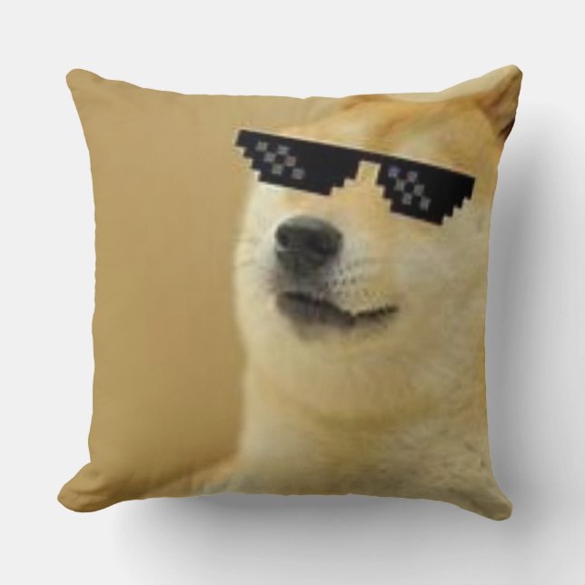 Cojín Decorativo Perro Meme (Anverso)
