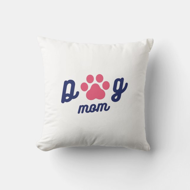 Cojín Decorativo Perro Mom Lover (Anverso)