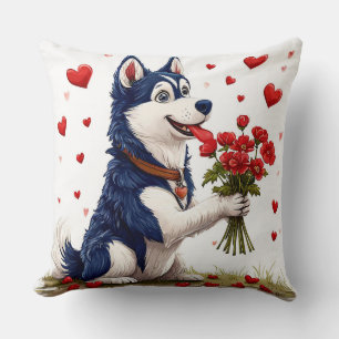 Cojín Decorativo Perro mono de San Valentín