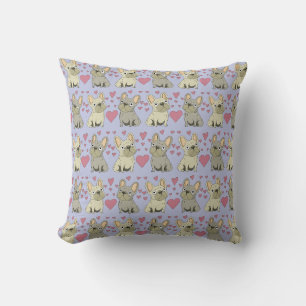 Cojín Decorativo Perro Morado Pálido