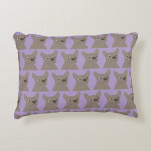 Cojín Decorativo Perro Morado Pálido