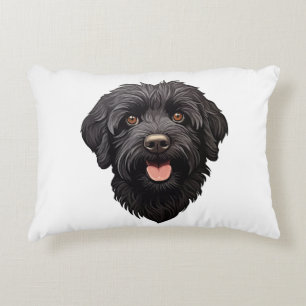 Cojín Decorativo Perro negro Labradoodle