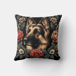 Cojín Decorativo Perro pastor alemán lindo Pillow William Morris