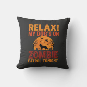 Cojín Decorativo Perro Patrulla Zombie Halloween