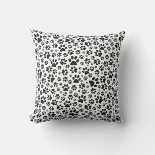 Cojín Decorativo Perro Paws Black and White Polka Dot