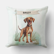 Perro personalizado de acuarela Plott