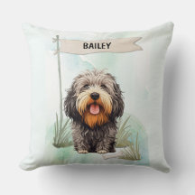 Perro personalizado de acuarela Puli