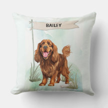 Perro personalizado de acuarela Sussex Spaniel