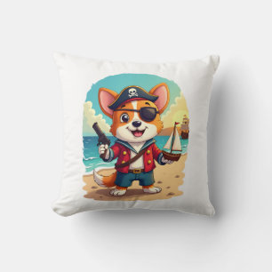 Cojín Decorativo Perro Pirata Pastor Alemán