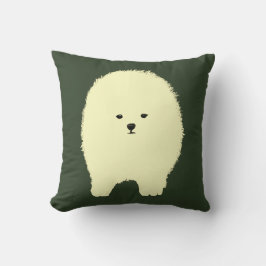 Cojín Decorativo Perro, Pomerano Cuto, Mascota Fluffy dibujar Cushi