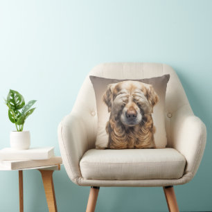 Cojín Decorativo Perro Retriever Dorado Tímido