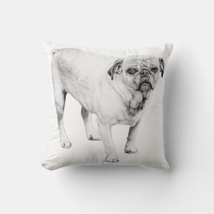 Cojín Decorativo Perro Sombreado Realista Trae Consuelo Soothing