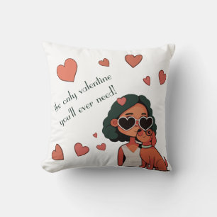 Cojín Decorativo Perro Valentine